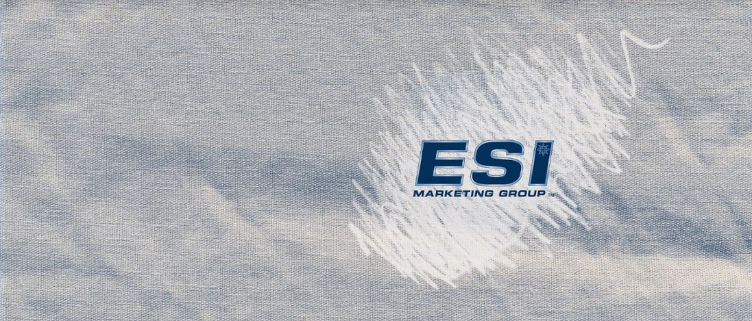 ESI Marketing Group logo on tablecloth